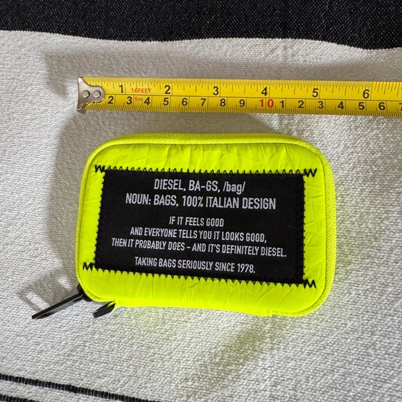 Diesel Bright Yellow Pouch / Wallet - Picture 4 of 7